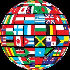 countries, flags, globe